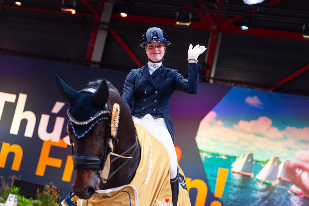 Eline Anker (NED) riding HermesIndoor Friesland 2026© DigiShots