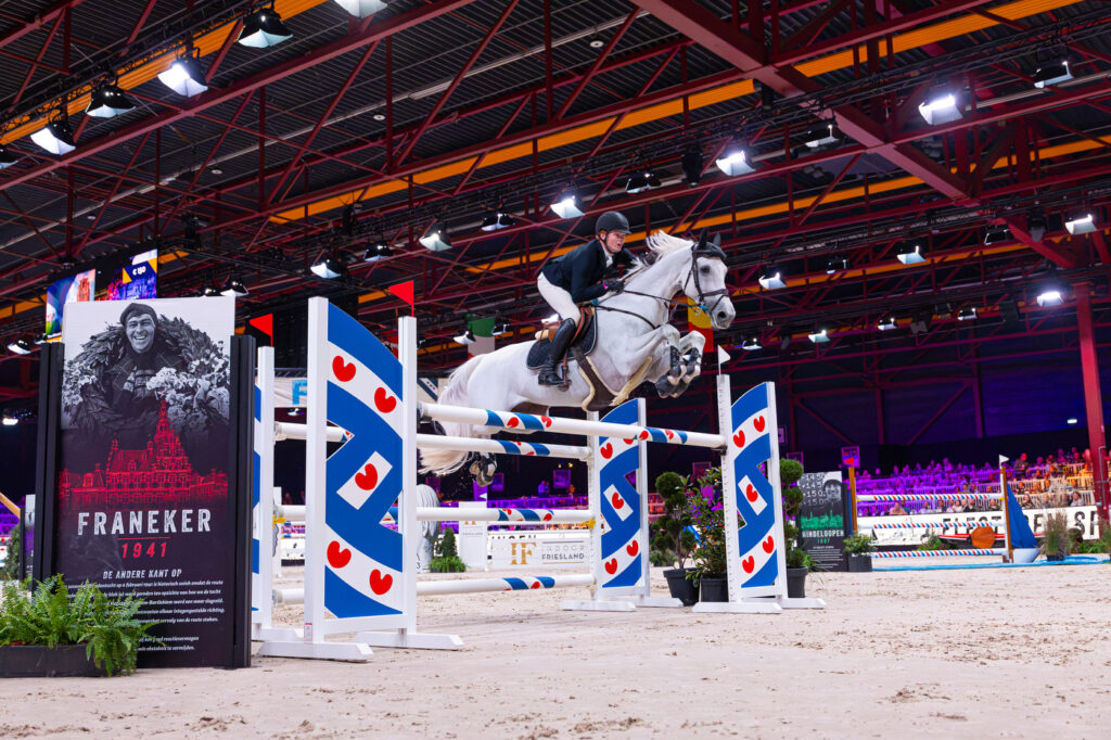 Logan Fiechter (NED) rides Mien ViolaIndoor Friesland 2026© DigiShots